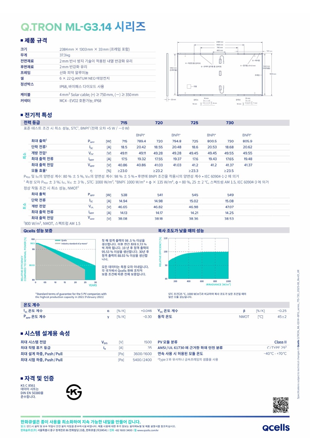 3. Qcells_Data_sheet_Q.TRON_ML-G3.14+-BFG_series_715-730_2025-08_Rev01_KR_2.jpg